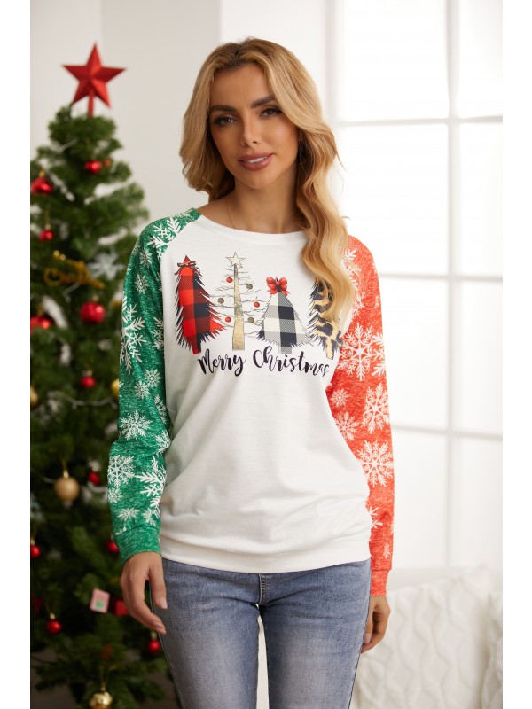 Women's Merry Christmas Print Sweatshirt