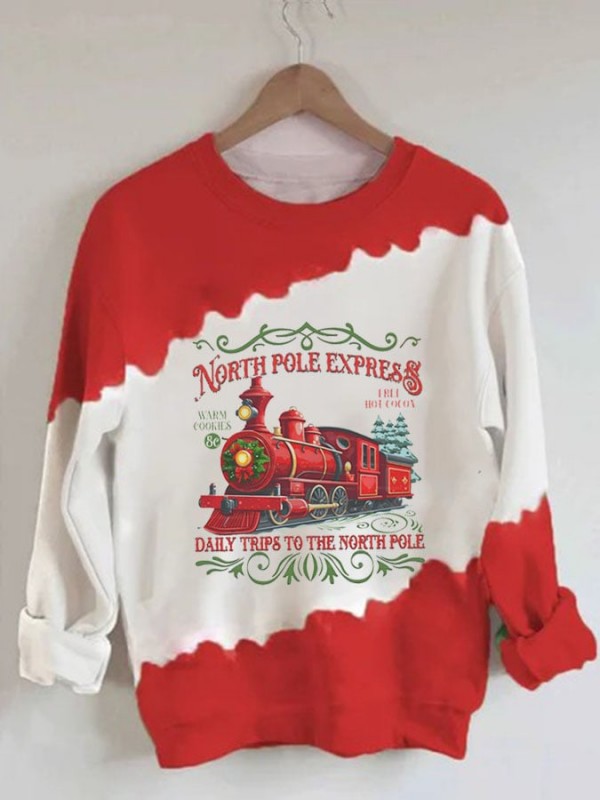 Women's Trips to North Pole Christmas Sweatshirt