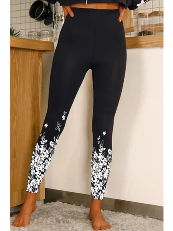 Ankle Biter Floral Ombre Daily Leggings