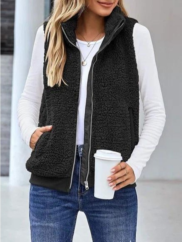 Vintage Plain Imitation Cashmere Sweater coat