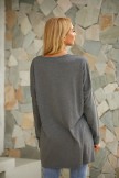 Gray Cotton Casual Plant Shirts & Tops