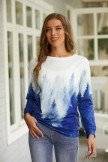 White Casual Forest Treetops Print Long Sleeves Sweatshirt 