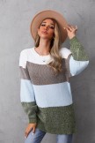 Long Sleeve loose Striped Casual Sweater