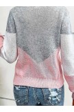 Women's Pullover Sweater Jumper Crochet Knit Oversized Regular V Neck Solid Color Daily Weekend Casual Gray