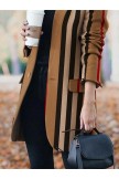 Women's Coat Fall Winter Outdoor Street Short Coat Stand Collar Windproof Warm Loose Fit Modern Style Casual Trendy Jacket Ginger