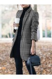 Women's Coat Fall Winter Outdoor Street Short Coat Stand Collar Windproof Warm Loose Fit Modern Style Casual Trendy Jacket Grey