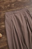  Khaki Vintage Solid with Pockets Casual Wide Leg Loose Pants
