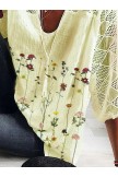 Plus size Floral Casual Shirts & Tops