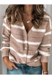 Khaki Paneled Casual Sweater