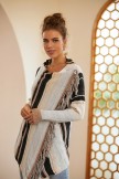Tasseled Knitted Cape Coat Sweater