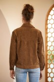 Brown Street Hipster Jacket with Versatile Lapel