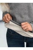 Keep Warm Solid Cotton Blends Loosen Sweatshirt