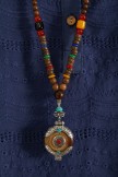 Cute Vintage Handmade Buddha Beads Long Necklace